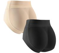 2pcs Push Up pour Culotte Fesse Invisible Panty, Culotte sans Couture, Balle Haute Hip Enhancer Rembourré Culottes, Maille Respirante Fesses Sculptant Faux Fesses Femme