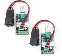 2PCS PWM DC Motor Speed Controller,6V-28V 3A Reversible Speed Regulator for Low Voltage Brushed DC Gear Motors