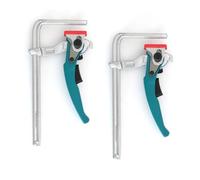 2Pcs Quick Ratcheting Table Clamp Rail Clamp for Table and Guide Rail System 160mm Clamping Range