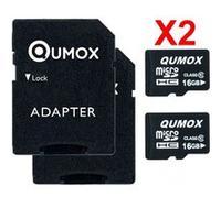 2PCS Qumox 16 Go 16G 16GB micro SD classe 10 G