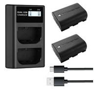 Lot De 2 Qumox 2650 Mah Batteries Rechargeables Avec Chargeur Rapide Pour Xbox One/Xbox Séries XS Xbox One S/Xbox One X/Xbox One Elite Manette Sans Fil