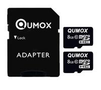 2PCS Qumox carte mémoire micro SD 8Go classe 10 Micro SD Micro SDHC Card TF