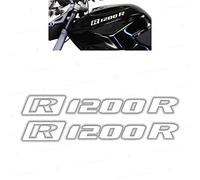 2pcs R1200R Motorrad R 1200 R ADESIVI PEGATINA Stickers R1200 R Autocollant AUFKLEBER VINIL Motorcycle SERBATOIO (White Matt)