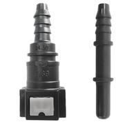 2pcs Raccord Durite Essence - Connecteur de Tuyau de Carburant Droit Femelle 7.89, Ligne de Carburant id6 Rapide Traversant pour Voiture
