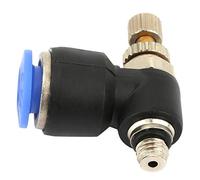 2pcs Raccord Pneumatique Rapide Connecteur,Vanne de régulation de débit d'air 6MM, Raccord de Tuyau Régulateur Pneumatique Régulateur de Vitesse du Débit d'Air du Régulateur de Vanne (SL6-M5)