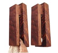 2pcs Racks de Serviette en Bois pour Salle de Bain, Crochets Serviettes en Bois muraux pour Salle Bain décoration Maison Facile à Installer des Supports en Noyer pour