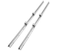 VEVOR Rail de Guidage Linéaire SBR20 1500 mm 2PCS Rails Linéaires 1500 mm 4PCS Blocs Roulement SBR20UU Kit Glissières à Roulement Linéaire pour Machines Automatisées Routeurs CNC Tours Imprimante 3D