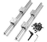 2pcs Rail Linéaire Sbr20-1500mm Rail Coulissant Linéaire avec 4pcs Sbr20uu Bloc De Roulement Kit CNC Rails Linéaires Et Roulements pour Machines Automatisées, Sbr20, 1000mm