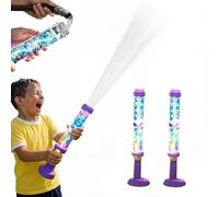 2PCS Rainbow LED waterblaster, Jouet d'arrosage d'eau Arc-en-ciels Brillant, Pistolets Blasters d'eau à d'été, Jouet de trempage de pulvérisation de Feux d'artifice pour la fête à la Piscine