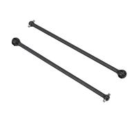 2Pcs RC Avant Arrière Arbre D'entraînement En Acier 150mm Pleine Longueur CVD Dogbone Accessoires pour 1/7 1/8 RC Voiture (Noir)