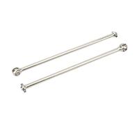 2Pcs RC Avant Arrière Arbre D'entraînement En Acier 150mm Pleine Longueur CVD Dogbone Accessoires pour 1/7 1/8 RC Voiture (Argent)