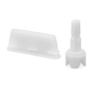 2pcs Rechange Compatibles avec Baby Brezza FRP0046 Formula Pro Advanced, Tige d'Essieu & Racleur en Silicone (à Fixer au Couvercle de Verrouillage)