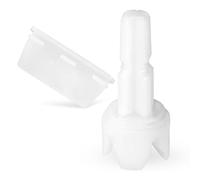 2pcs Rechange pour Baby Brezza FRP0046 Formula Pro Advanced, Accessoires pour Filtre à Tige d'Essieu et Entonnoir Grattoir en Silicone (à Fixer au Couvercle de Verrouillage)