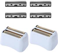 2pcs Rechange pour Rasoir à Grille pour Andis, Remplacement de Rasoir avec 4 Lames de Rasoir en Acier Inoxydable Remplacement de Grille de Rasoir pour Andis 17150 (TS-1) / 17155/17200