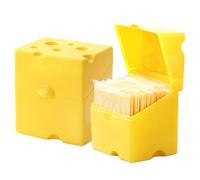 2pcs Récipient de fromage en tranches pour réfrigérateur, BPA Free Cheese Continer Continier Cold Resistant Cheedder Boîte avec un rangement de fromage à couvercle Flip Garde le fromage frais pl