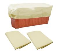 2Pcs Rectangular Planter Box Protector housses protection contre gel pour plantes hiver, couvertures rectangulaires plantes hiver, couvertures antigel plantes d'extérieur avec cordon(39×16×18Inch)