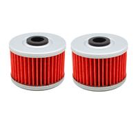 2pcs-Red Filtre À Huile Pour Suzuki Dr-Z110 K3 K4 K5, Polaris 500 Outlaw Predator Troy Lee Edition 450 Wild Hp 400 Fse Sm ""Nipseyteko