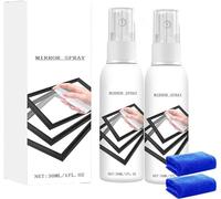 2pcs Reflective Window Spray For Home & Car, Glass Reflective Coating Spray, One Way Mirror And Glass Cleaner For Homes Window Privacy, Streak-Free Shine