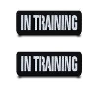 2pcs Réflexion Infrarouge Pour IN TRAINING Patch Tactiques Broderie Dans Formation Chien Service Patch, Appliques Anneaux Crochets Drôle Drapeau Patch Pour Chien Vestes,Gilets,Sacs,Vêtements,Jeans