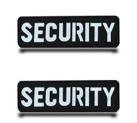 2pcs Réflexion Infrarouge Pour SECURITY Patch Tactiques Broderie Sécurité Chien Service Patch,Appliques Anneaux Crochets Drôle Drapeau Patch Pour Chien Vestes,Gilets,Sacs,Vêtements,Jeans,Sac À Dos