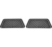 2Pcs Refrigerator Water Drip Tray Catcher Trapezoidal Silicone Refrigerator Drip Tray Catcher for GE for Samsung Grey