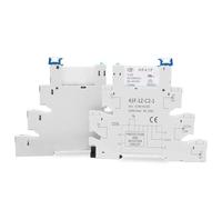 (2pcs) ReleyWell Relais 5V Din Rail ; Silm, Solenoid Power Relay pour PLC, HF41F/24-ZS 5 Pin SPDT avec Push in Socle, 24 Bobine dc/ac, Relais électromagnétique, Max 6A 250VAC
