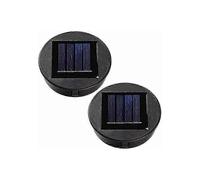 2pcs Replacement Solar Lantern Light Cover with LED Bulb, DIY Solar Light Panel for Outdoor Garden Decoration
