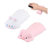 2pcs Repose Poignet Clavier Souris Support De Poignet Tapis de souris ergonomique Mignon Wrist Rest Ergonomique Protège Poignet en Mousse à Mémoire Antidérapant pour Bureau Maison Jeux (A)