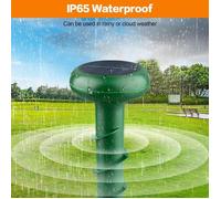 2Pcs Répulsifs Solaires pour Taupes,Repulsif Ultrason Souris et Rats, Repulsif Serpent,Repulsif Pigeon,Anti Souris Gopher