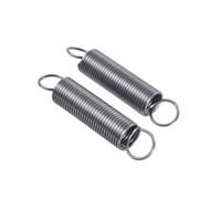2pcs ressorts de tension en acier 65Mn de diamètre de fil de 2.5 mm, ressorts de traction, diamètre extérieur 18 mm, longueur totale 130mm, 2.5x18x130mm