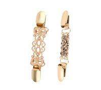 2pcs Rétro Pinces à Sangle pour Robes, 2 Styles Pince à Robe Pince à Pull Chandail Pince à Cardigan Pince à Chemise pour Vêtements pour Femmes Pince à Broche pour Vêtements