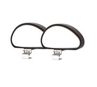 2PCS Retroviseur Miroir D'angle Mort Rétroviseur Conduite Accompagnée Grand Angle Latéral Auxiliaire Réglable Auxiliaire Réglable à Plusieurs angles Degrés, Compatible avec Camion, SUV, Van