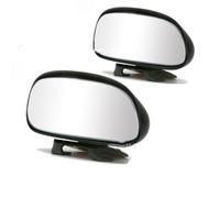 2pcs Retroviseur Miroir D'angle Mort Rétroviseur Conduite Accompagnée Latéral Auxiliaire rotation 360° Élargissez vos horizons Renfort double couche Adhésif+Boucle avec Camion,SUV,Van (Carré)