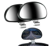 2Pcs Rétroviseurs de Conduite Accompagnée, Miroirs Convexes Réglables à 360° pour Angle Mort, Universels pour Toutes Voitures - Amélioration de la Sécurité et Aide au Stationnement