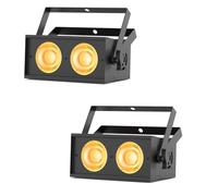 2PCS RGBW Par LED Lumière de Scène 150W Lumière Fête DMX 8CH Éclairage de Scène, Lumière Soirée DJ pour Bar Fête Théâtre Projecteur Mariage