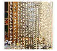 2pcs Rideau Verre Cristal Verre Perle Rideau de Luxe Salon Chambre fenêtre Porte de Mariage décor Chambre décor Roman Maison Maison Rideau de Perles de Cristal (Color : Clear)