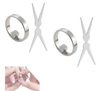 2pcs Ring Magnet For Nails,New Ring-shaped Cat Eye Magnet-For Nails,cats-Eye Magnetic Tool,Mini Round With Strong Effect Nail Art,DIY For Home Salon(A)
