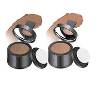 2pcs Root Touch Up Powderproofroprowing & Sweatproofing Hirline Powder for Women & Wen Natural Toof Hair Loss Correin Correader Powder pour les cheveux alerte, brun clair et marron