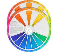 2pcs Roue Chromatique Peinture, Guide de Mélange des Couleurs