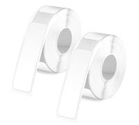 2pcs Rouleaux de Ruban d'Étiquettes pour Phomemo D30, 40x14mm Ruban d'Étiquettes Autocollant Imperméable Papier Thermique Autocollants Étiquettes Thermiques pour Bureau Maison École (Blanc)