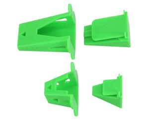 2pcs Rouleaux de Tissu, Machine à Fabriquer des Rouleaux de Gelée en Plastique pour Tissu Outil de Pliage de Tissu pour Faciliter La Fabrication de Tapis en Rouleau de Tissu (Vert)