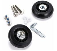 2pcs roulettes de Valise Roues de Rechange rparation de roulements pour Valise de Bagage 6018mmNoir HAND SPINNER