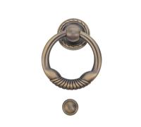2pcs Round Ring Door Knocker Zinc Alloy Pour Porte