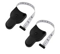 2pcs Ruban à Mesurer Télescopique Automatique, Ruban à Mesurer Rétractable pour le Corps 150cm Noir