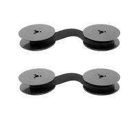 2pcs Ruban de Machine à Écrire GR-4 Compatible Olivetti, Noir Ruban Taper Classique pour Machine à Écrire Lettera 22/25/32/34/35/82, Ruban en Nylon 8 m Bobine 52 mm