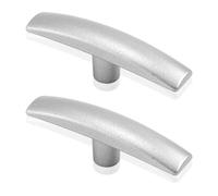 2pcs RV Poignées de Vanne de Vidange Compatibles avec Véhicule Récréatif de 3,8cm, 5,1cm, 7,6cm et Vannes de Décharge d'Égout, Poignées de Vanne d'Eaux en Métal Accessoires pour CAMCO (Argent)