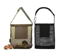 2Pcs Sac de Chasse aux Champignons, Sac de Récolte de Grande Capacité, Sac de Cueillette de Fruits, Sac de Recherche de Nourriture Pliable, Sac de Cueillette Réglable pour Camping, Randonnée, Voyage