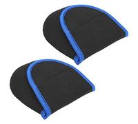 2pcs Sac de Rangement de Bobine de Pêche Stockant la Pêche Bobine Bord Bleu Accessoires Noirs Couvercle Accessoires pour Le Couvercle de Roue de Ligne de Pêche, Couvercles de Bobine à Rotation