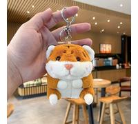 2pcs Sac D'école Pendentif Peluche Poupée Petit Tigre Poupée Porte-Clés Accessoires Voiture Porte-Clés