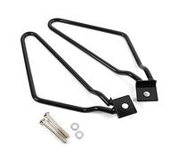 2pcs Sacoches de Selle de Moto, Keenso Fixation de Sacoche de Selle Support de Sacoches de Moto Support de Montage de Sacoches(Black)